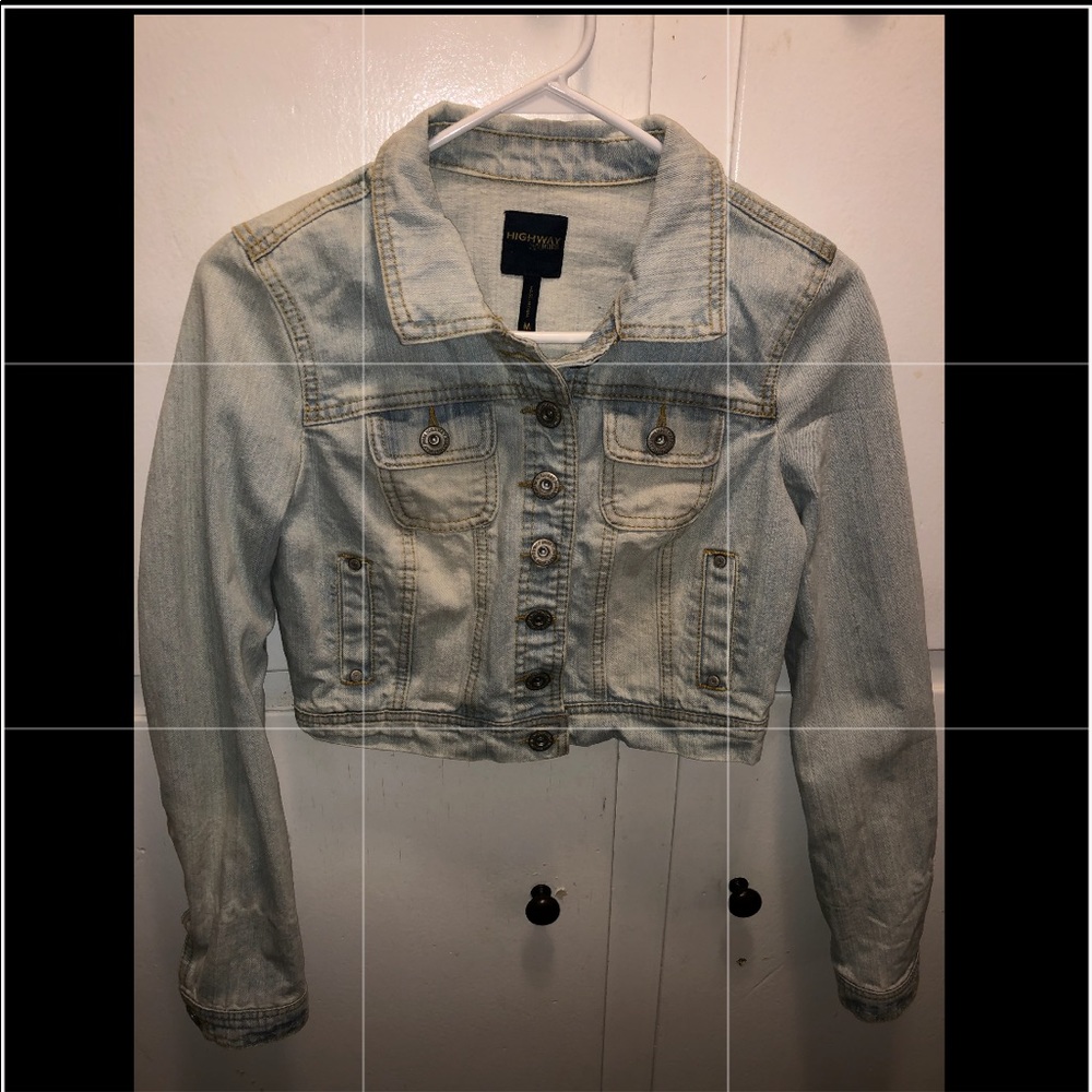 Jean crop jacket!